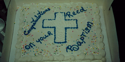 Reed's Congratulations cake...it was good!