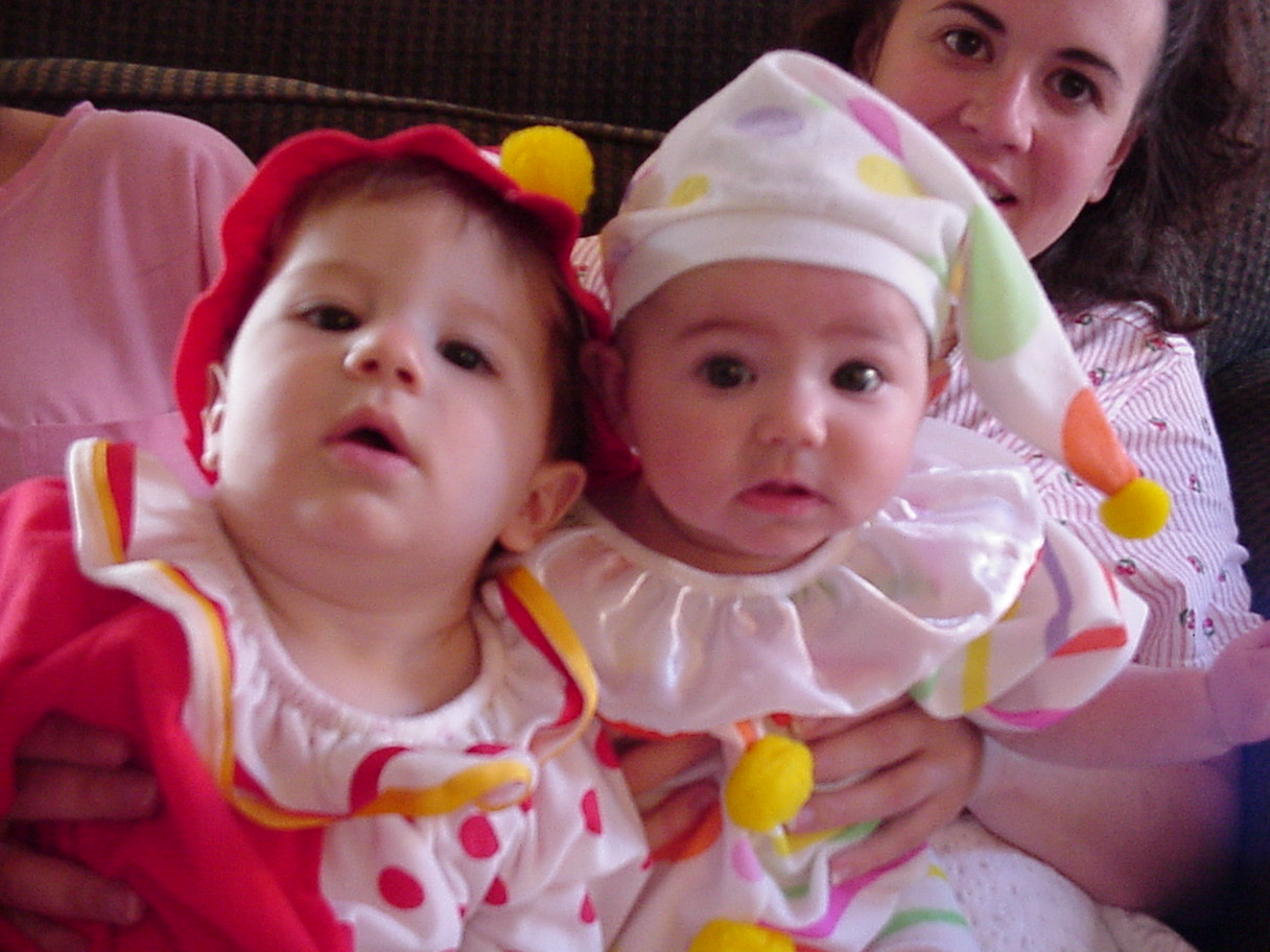 Reed and cousin Julia, clowning around before Holloween!